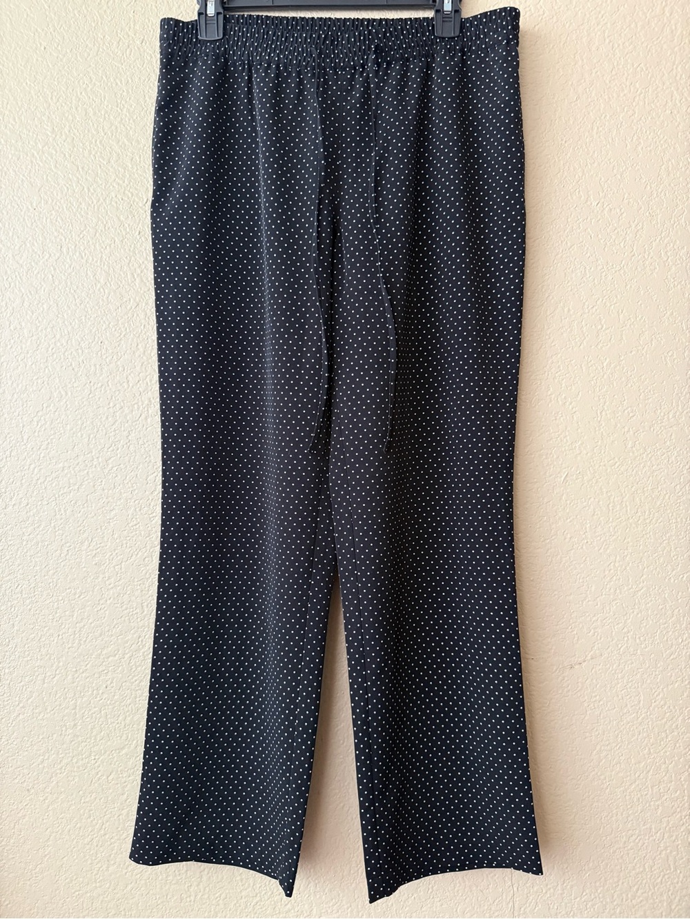 Talbots Black Polka Dot Drawstring Jogger Pants